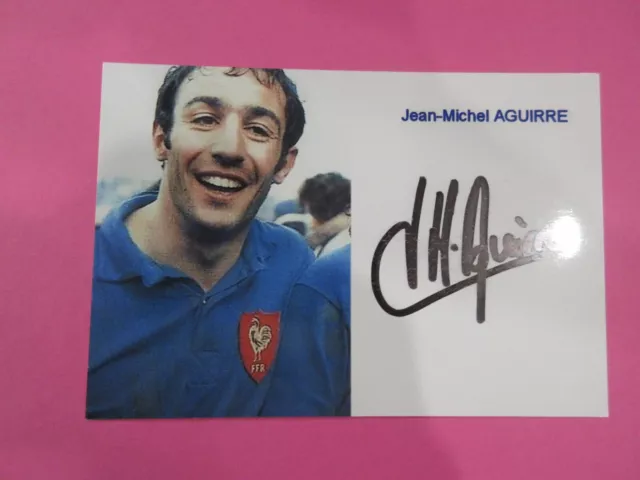 Autographe JM Aguirre Rugby 4