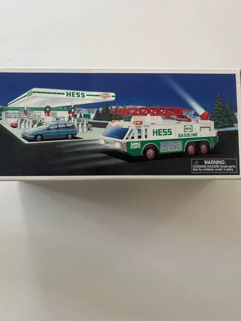 Vintage 1996 Hess Gasoline Toy Emergency Truck With Original Box