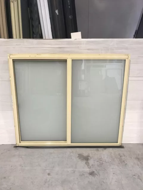 Aluminium Sliding Window 1029h x 1210w / Translucent Lam / Primrose Colour