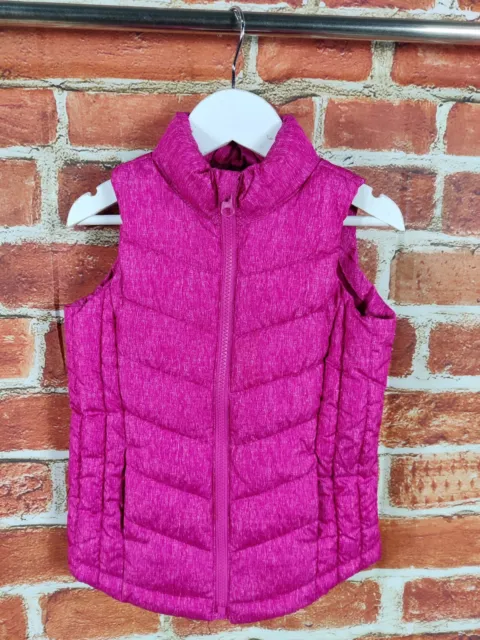 Girls Gap Pink Padded Jacket Gilet Bodywarmer Age 4-5 Years Xs Quilt Kids 110Cm
