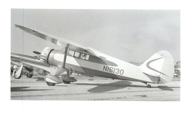 Stinson Reliant Gullwing Airplane Aircraft Vintage Photograph 5x3.5" N16130