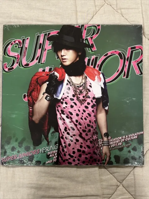 Super Junior Mr. Simple CD Yesung Cover 2011 Green Record Sized Case