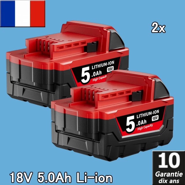 Pack De 2 Batteries M18 18V 7.0Ah Pour Outils Milwaukee - Haute Capacité