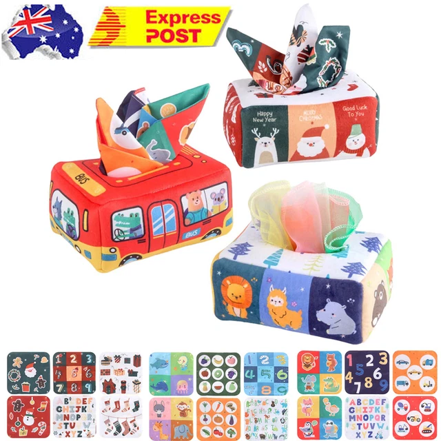 Baby Tissue Box Toy, Montessori Toys For Babies 6-12 Months Sensory Toys Magic