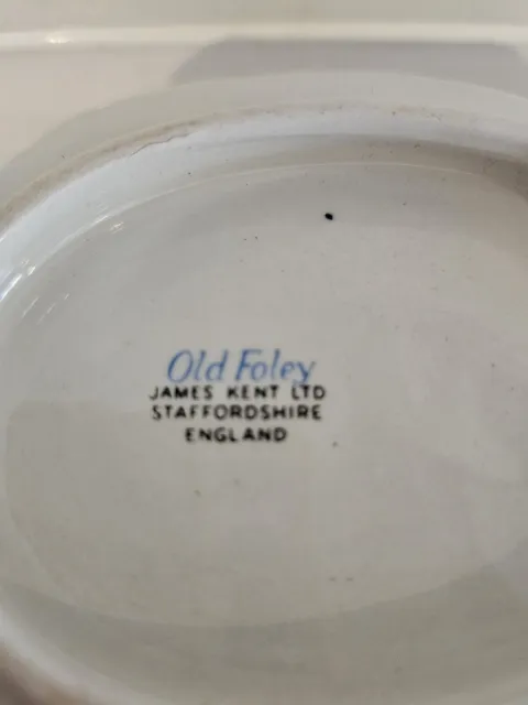 Old Foley Dish James Kent Ltd Staffordshire England In Box 3