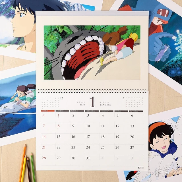 STUDIO GHIBLI CHARACTER Art Frame Calendar 2025 Monthly 65.00 PicClick