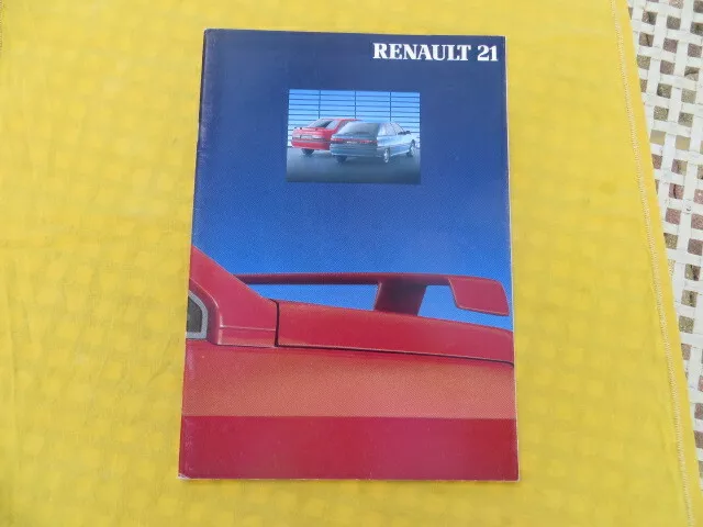 RENAULT 21 - catalogue publicitaire 1991