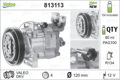 COMPRESSORE ARIA CONDIZIONATA VALEO Origins NEW 813113 per Nissan Note Micra 3 k12 e11 