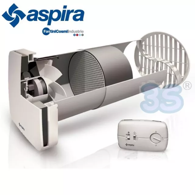 ASPIRA - Aspirvelo Air Ecocomfort recuperatore di calore Ø 160 mm con comando a