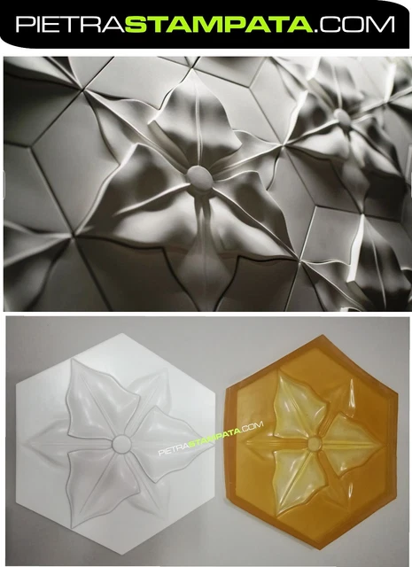 Moule En Béton Flexible – Matrice Effet Briques Et Pierre – Revêtement 3D – Fabriqué En Italie