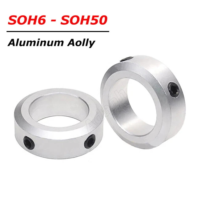 SOH Collare Albero con Grub Anelli Arresto Vite Fissaggio Anello Limite Bosco 6mm-50mm Foro