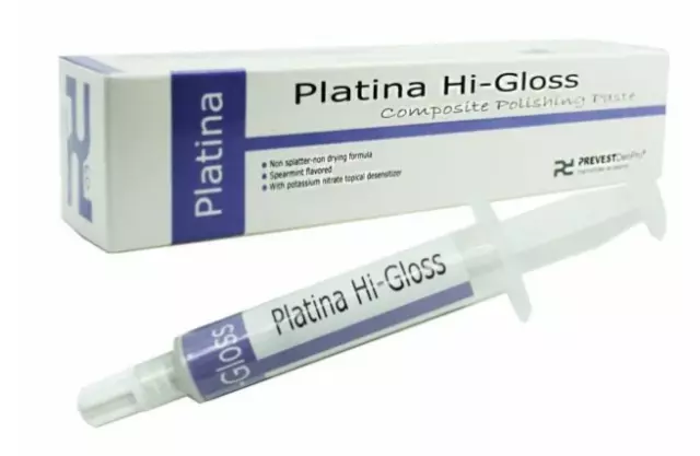 DENTAL Prevest Denpro PLATINA HI-GLOSS COMPOSITE POLISHING PASTE FREE SHIP 3