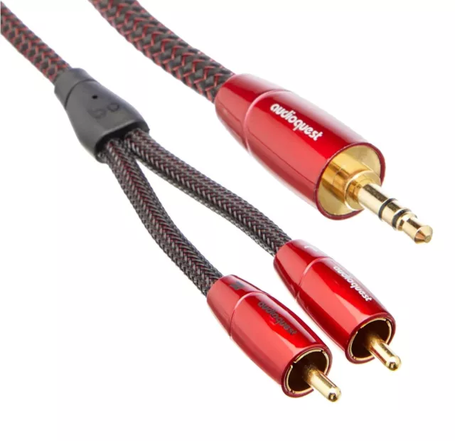 AudioQuest Golden Gate 3.5mm To RCA Interconnect Analog Audio Cable (1.0 M/3'3")