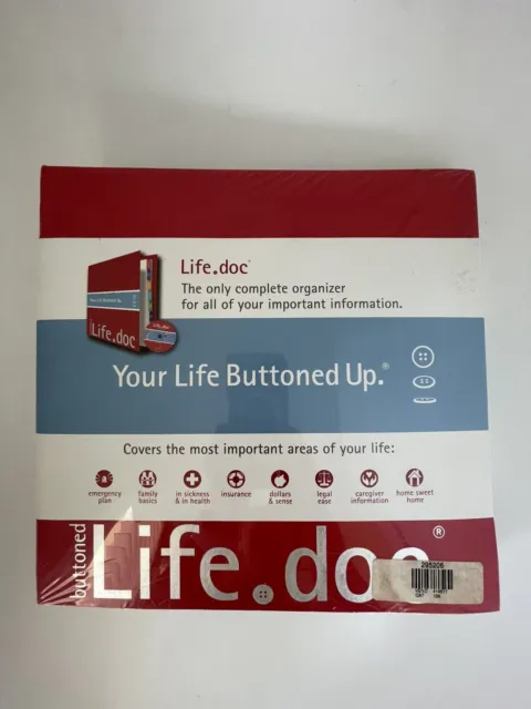 NEW Sealed Life.doc :Your Life Buttoned Up Organizing, Cataloging Binder & CD