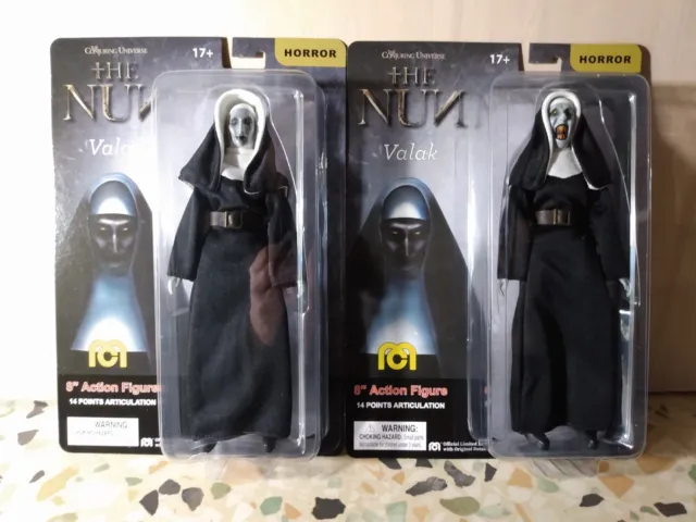 Mego Horror The Nun Valak 8" Action Figure Packaging Variant Bundle MOC