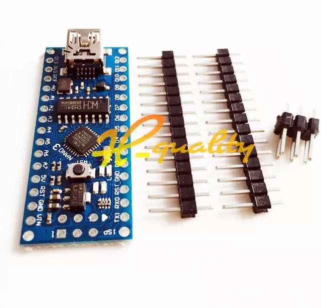 MINI USB Nano V3.0 ATmega168 16M 5V Micro-controller CH340G For Arduino