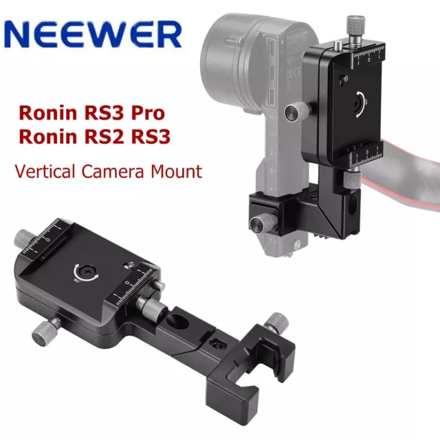 NEEWER CA027 Vertical Camera Mount Quick Switch Plate for DJI Ronin RS3 Pro RS2