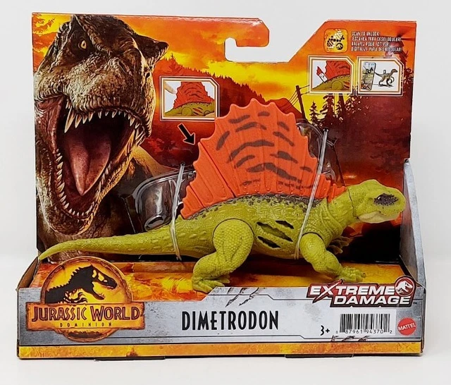 Lot De 5 Figurines Jurassic World Dominion - Velociraptor, Dimetrodon Et Plus - Playmates Toys