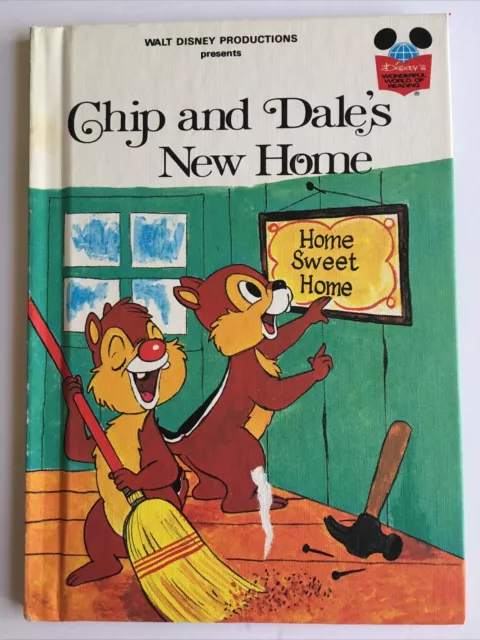 Chip and Dale's New Home  1979 Book Club Edition Vtg Walt Disney Random House HC