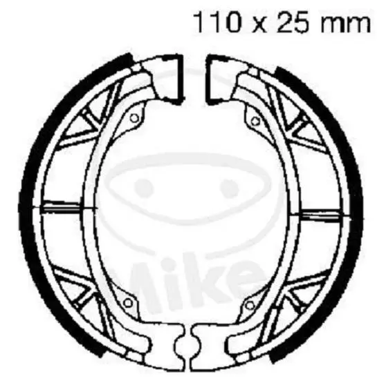 EBC Zapatas De Freno H303G Delantero Trasero para Daelim Sj 50 S-FIVE