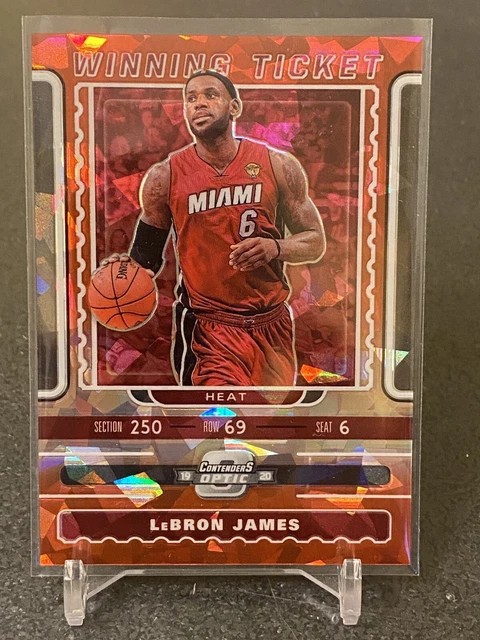 2019-20 Panini Contenders Optic Winning Ticket Cracked Ice LeBron James #2