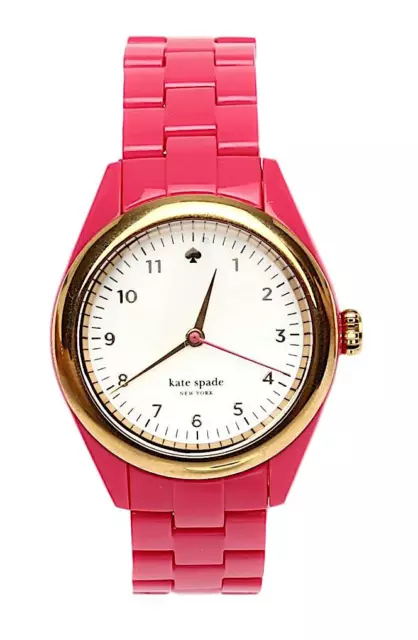 Kate Spade Women's Seaport Acrylic Hot Pink 3148 Bracelet Watch 1YRU0157