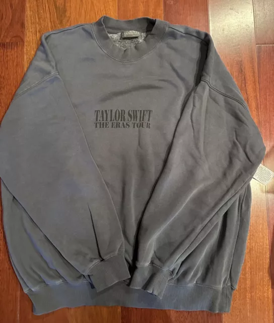TAYLOR SWIFT The Eras Tour Blue Crewneck , LARGE New, Official