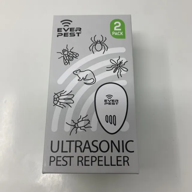 2 Ultrasonic Pest Repellant Plug In Device Electronic In Home Non Toxic Safe