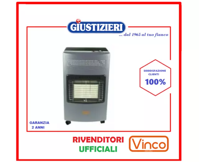 Stufa a gas ventilata + elettrica - 2 in 1 - 4200 watt + 1200 watt - Doppio  Utilizzo - a Gas o Elettrico - Barin Store