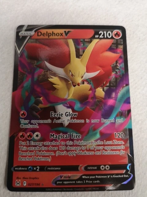 delphox v pokemon card price Pokemon Card Lost Origin 173/196 Delphox V Full Art *MINT* – Brokenvase  Games