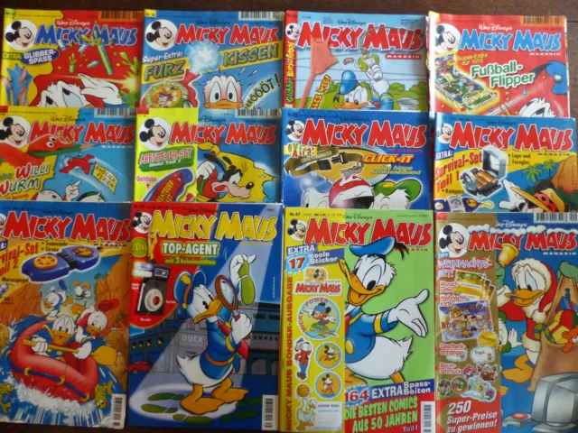 12 X Walt Disneys "Micky Maus-Hefte" 1998, Einzelheiten s. FOTO