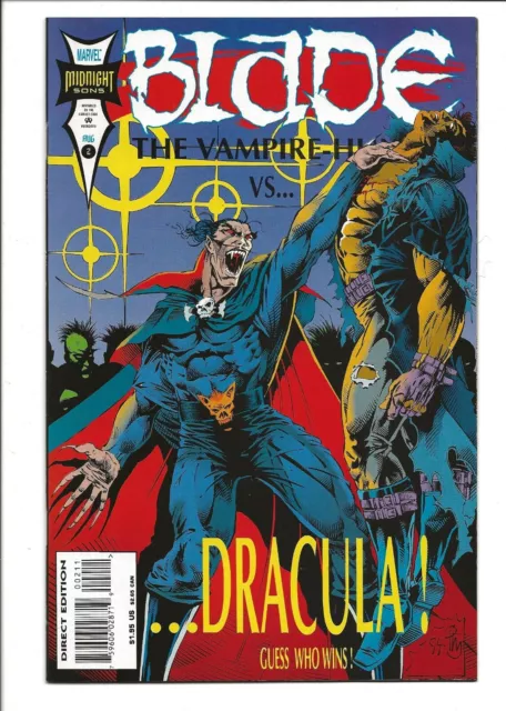 Marvel Midnight Sons Blade the Vampire Hunter #2, 1994, NM Range, VS. DRACULA