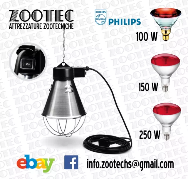 Motisi Zootecnici - Riflettore Riscaldamento Pulcini 150W + Abbeveratoio, Per Allevamento - Foto 9