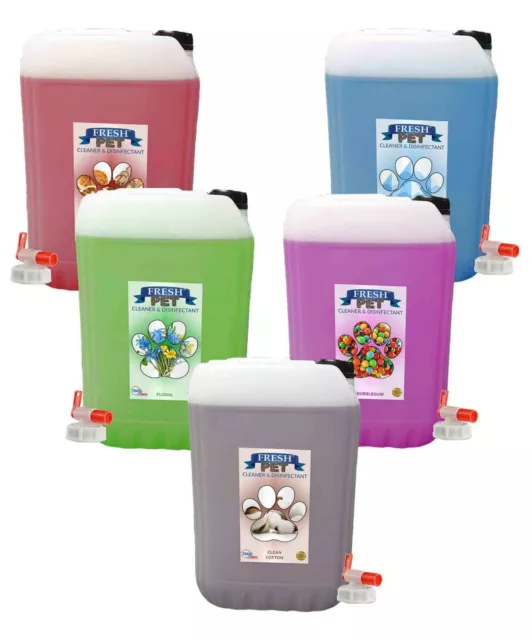 Kennel Cattery Cleaner Anti Bac Deodoriser Fresh Pet® 25L Range With Taps