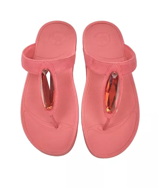 FitFlop Chada Red Jewels Suede Size 5