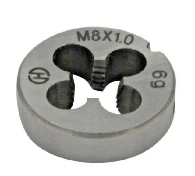 Right Hand Metric Die M8x1.0 Thread HSS