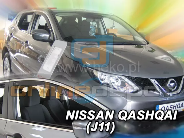 Windabweiser passend für NISSAN QASHQAI II J11 5-türer 14- 2-tlg HEKO