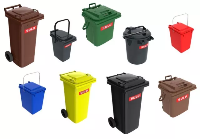 SULO Mülltonne Abfalleimer Tonne  10 - 120 L verschiedene Farben NEUWARE