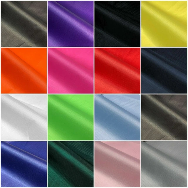 Imperméable Tissu Ripstop Cerf-Volant Tente Drapeau par Le Mètre 57ml 15 Coloris