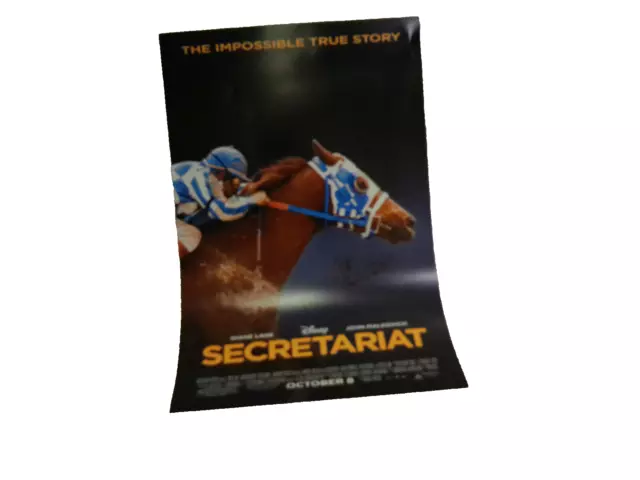 Secretariat Disney poster movie horse race Triple Crown signed Otto Thorwarth KY