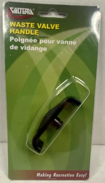 RV - Waste Valve Replacement Handle - Black Plastic - Fits Most -