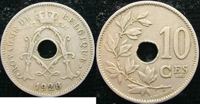 1928 Belgique Belgie 10 Cents Centimes