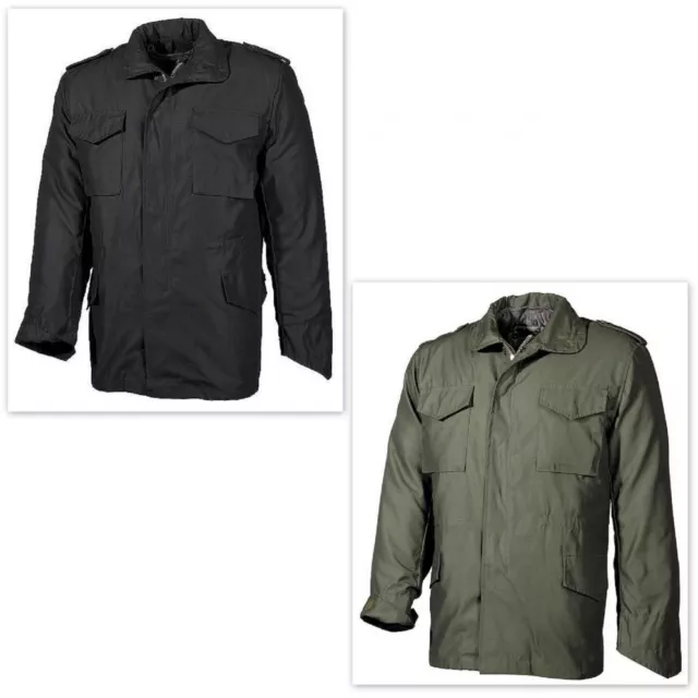 MFH Chaqueta Chaquetón Parka Hombre Militar de Invierno US Chaqueta de Campo M65