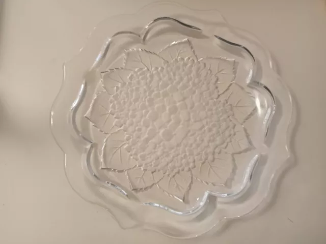 Mikasa Large Glass Platter/Plate Floral Design