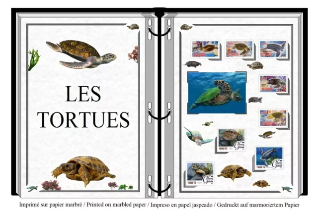 Album de timbres à imprimer soi-même    LES TORTUES