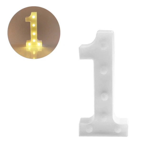 Numero LED Luci Decorazione Compleanno Decorazione