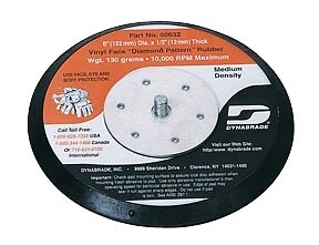 Sanding Disc Backing Pad 6 Inch Pad Diameter, 12000 RPM Maximum; 50632