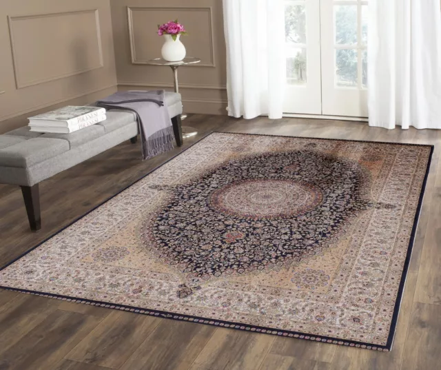 Luxury Living Room Rug Oriental Turkish Carpet Non Slip Exquisite Craftsmanship