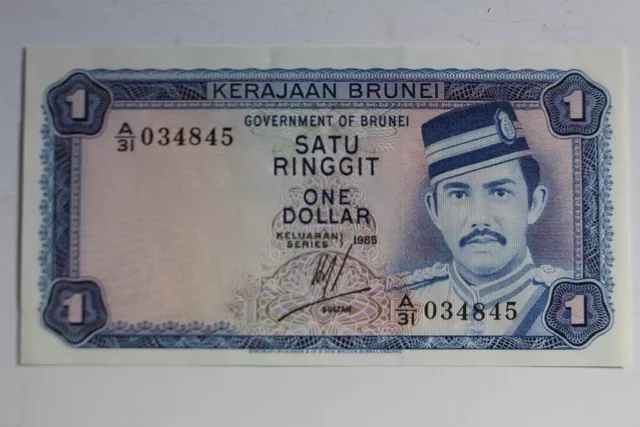 Billet 1 Dollar Ringgit Brunei 1985 neuf (42108)