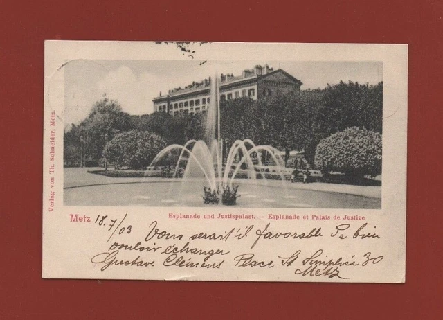 METZ - L'esplanade et le Palais de Justice   ....   (L6709)